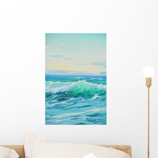 Morning Mediterranean Sea Wave Wall Decal