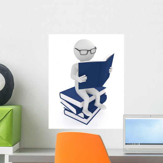 Read Worm Wall Decal