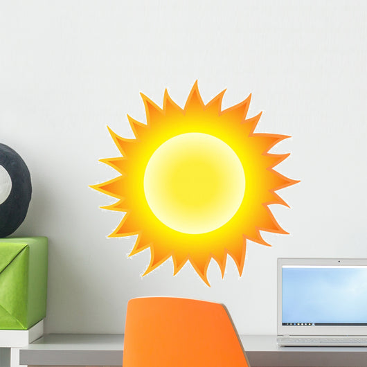 Sun Burning like Flame Wall Decal