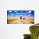 Lonely Girl with Suitcase Wall Decal