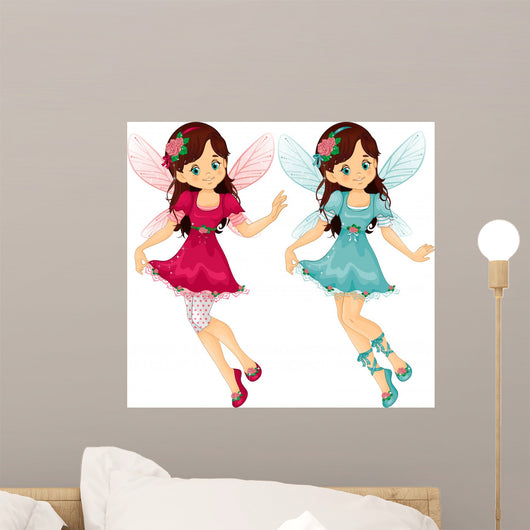 Fairy with Roses Wall Decal