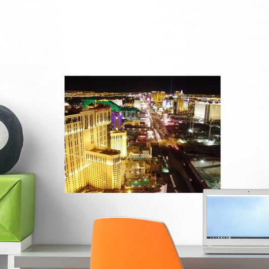 Glittering Las Vegas Strip Wall Decal