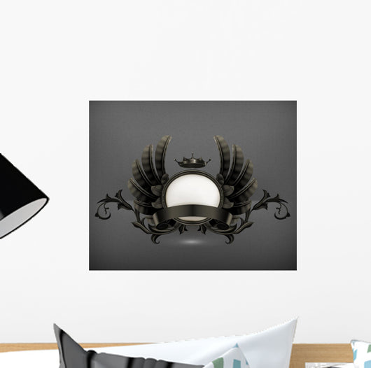 Vintage Black Emblem 10eps Wall Decal
