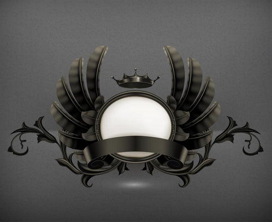 Vintage Black Emblem 10eps Wall Decal