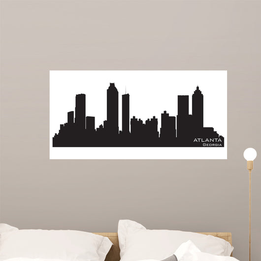 Atlanta Georgia Skyline Detailed Wall Decal