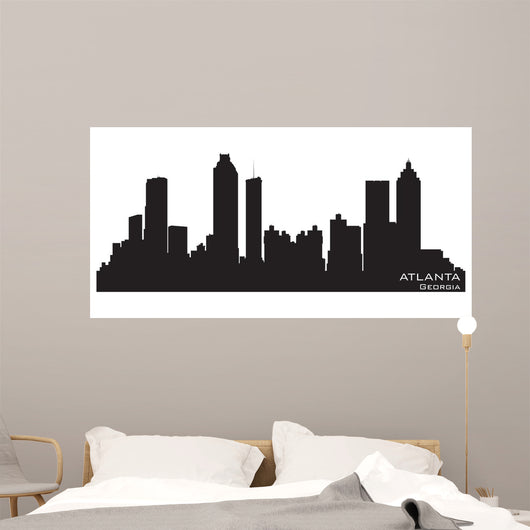 Atlanta Georgia Skyline Detailed Wall Decal