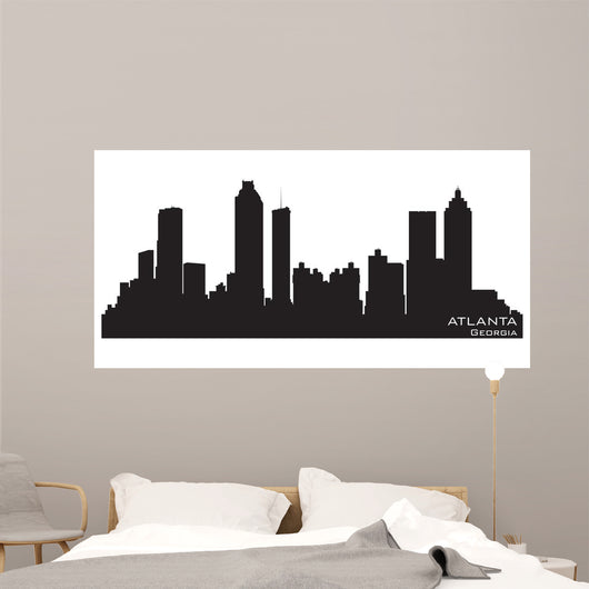 Atlanta Georgia Skyline Detailed Wall Decal
