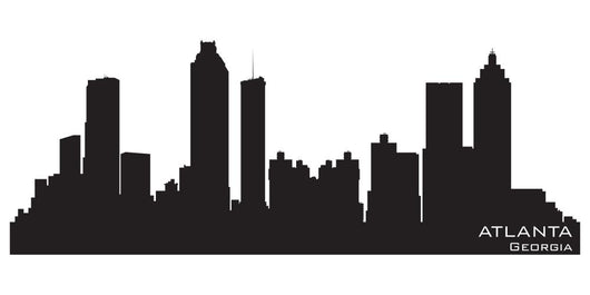 Atlanta Georgia Skyline Detailed Wall Decal