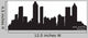 Atlanta Georgia Skyline Detailed Wall Decal