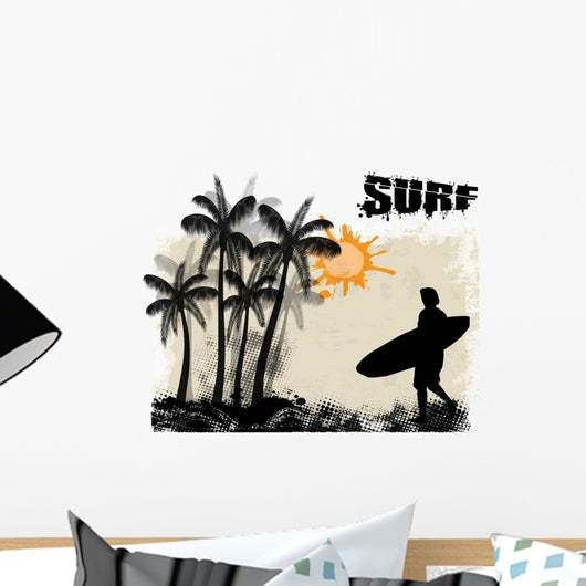 Surf Poster Wall Decal