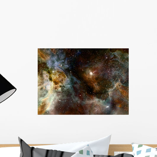 Brown Nebula Gas Cloud Wall Decal