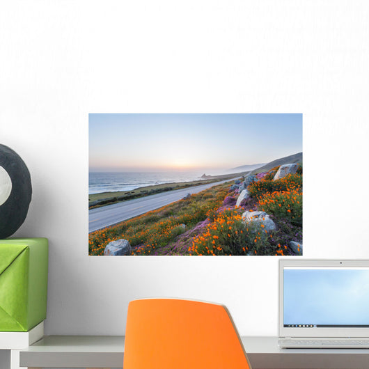 Wild Flowers Big Sur Wall Decal