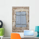 Blue Wooden Shutters Wall Decal