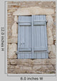 Blue Wooden Shutters Wall Decal