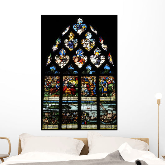France Historical Church Stained Glass 2 Wall Decal
