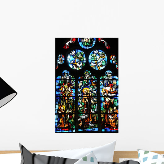 France Historical Church Stained Glass 1 Wall Decal