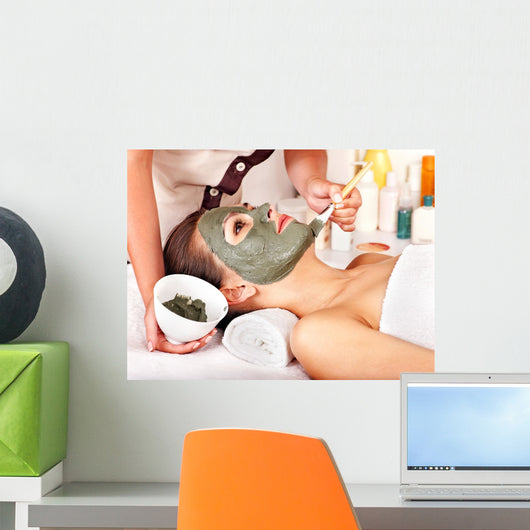 Clay Facial Mask Beauty Wall Decal