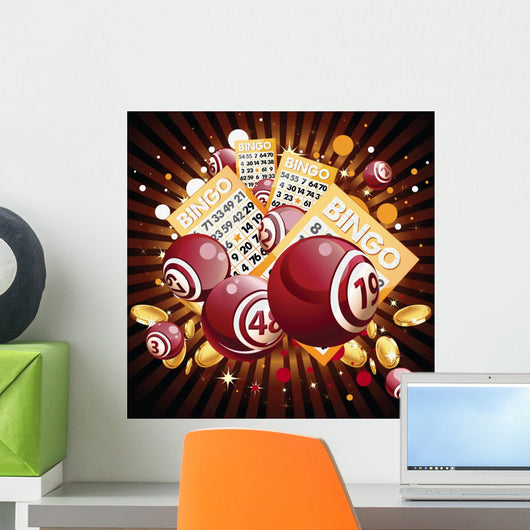 Bingo and Cards Shiny Wall Decal