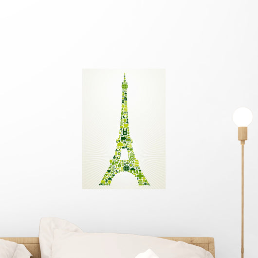 Paris Go Green Concept Wall Decal
