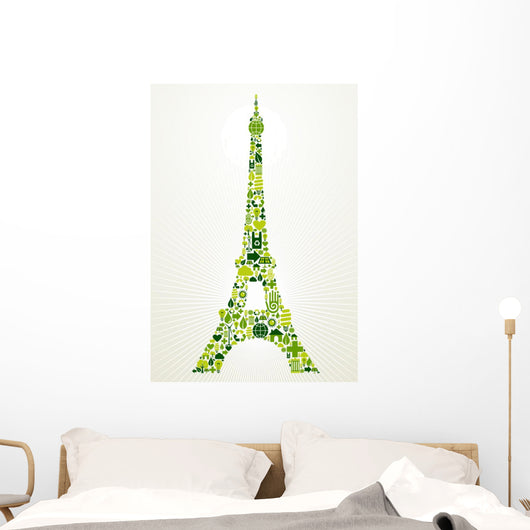 Paris Go Green Concept Wall Decal