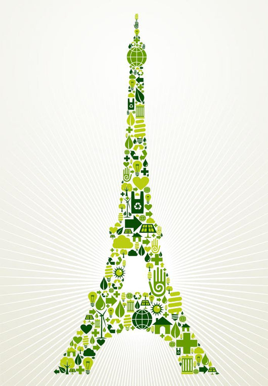 Paris Go Green Concept Wall Decal