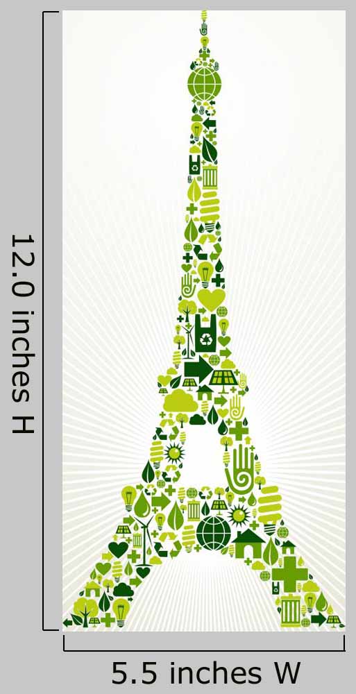 Paris Go Green Concept Wall Decal