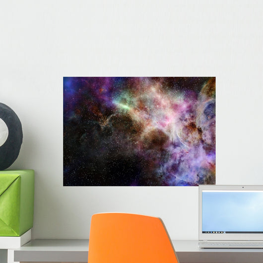 Outer Space Cloud Nebula Wall Decal