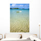 White Boat Floating Clear Wall Decal