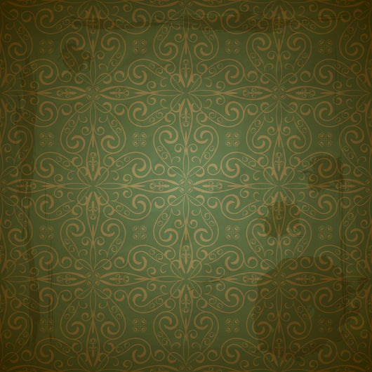 Vector Seamless Golden Pattern Wall Decal