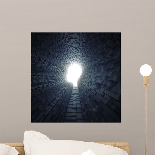 Female Head Silhouette Wall Decal