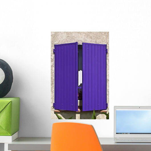 Provencal Purple Window Wall Decal