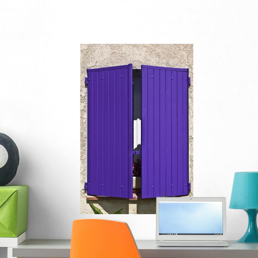 Provencal Purple Window Wall Decal