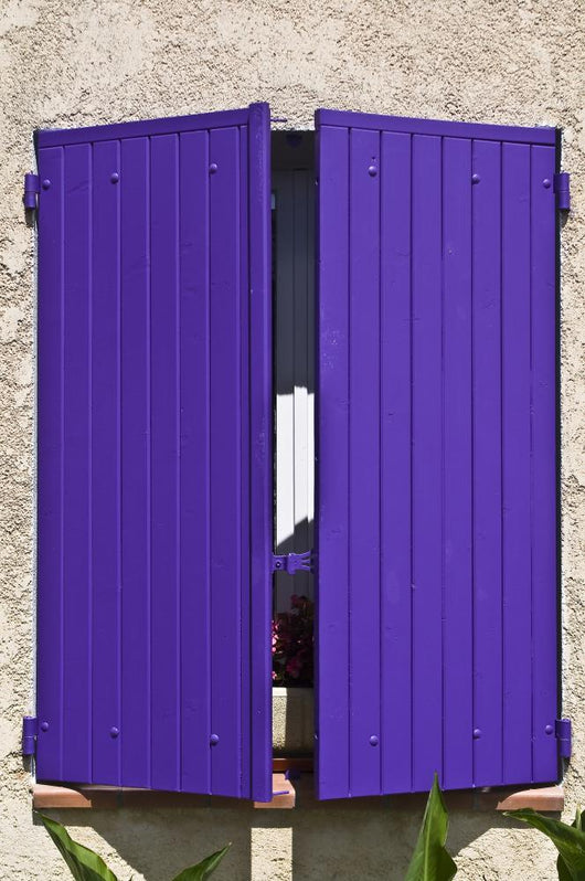 Provencal Purple Window Wall Decal