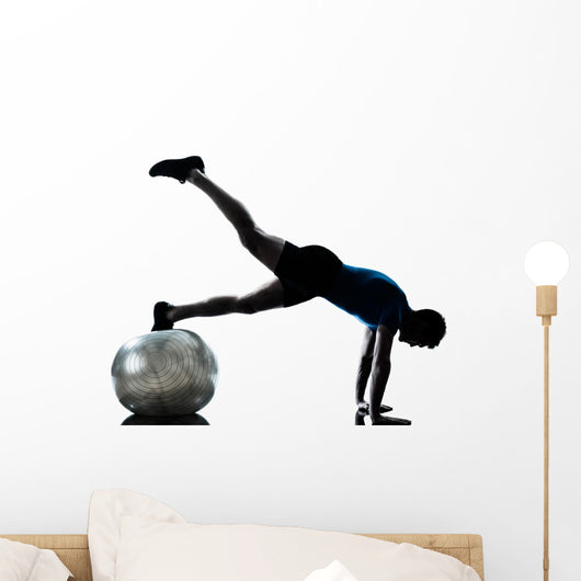 Man Exercising Workout Fitness Wall Mural
