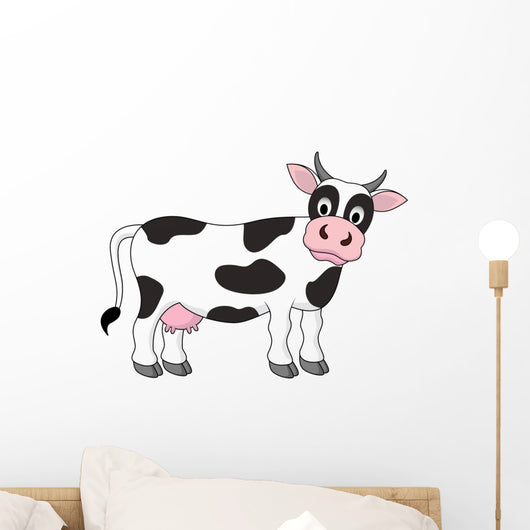 Funny Cow Cartoon Wall Decal