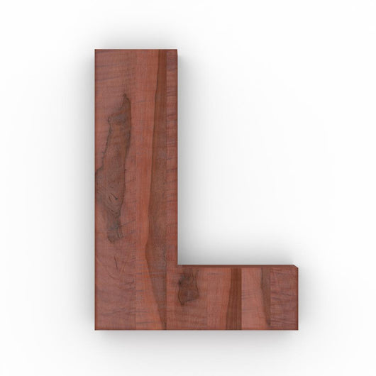 Wood Letter L Wall Decal