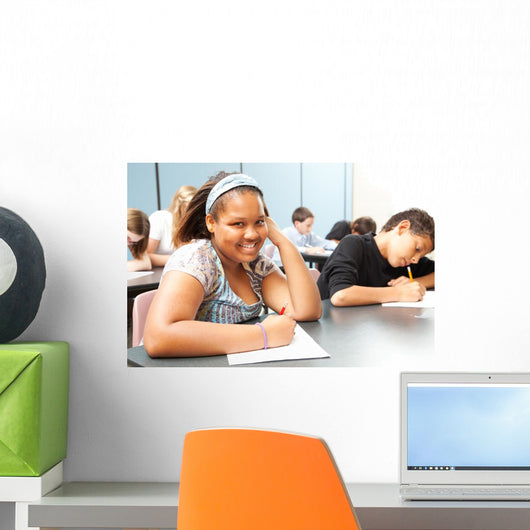 Pretty African-american Teen Class