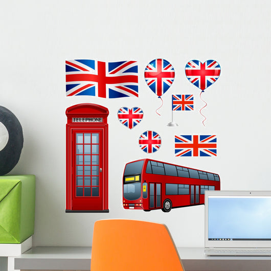 United Kingdom set Wall Decal