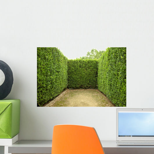 Geometric Pattern Green Hedge