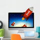 Computer with Red Rockets
