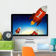 Computer with Red Rockets
