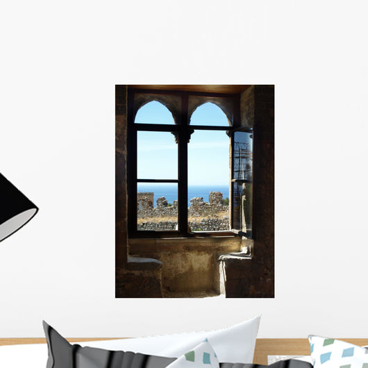 Taormina Landscape through Window