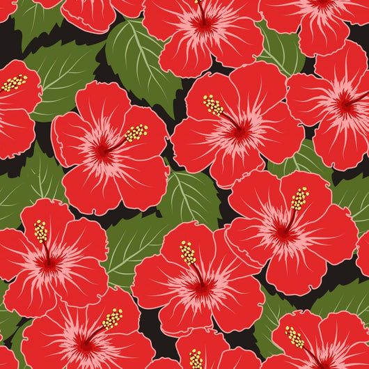 Vector Seamless Tropical Pattern Wall Decal
