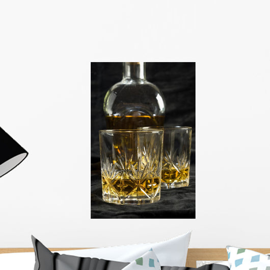 Two Glasses of Whisky Wall Mural