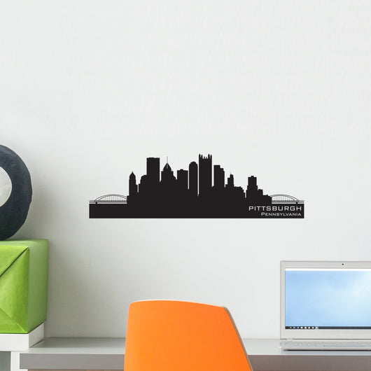 Pittsburgh Pennsylvania Skyline Detailed
