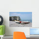 Fishing Boats Beach Etretat Wall Decal