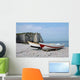 Fishing Boats Beach Etretat Wall Decal
