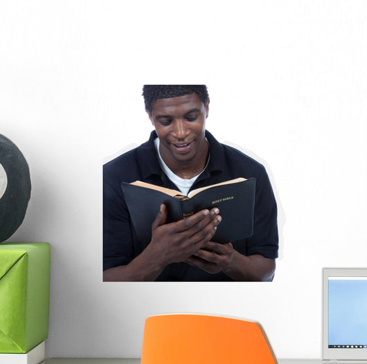 Young Black Man Reading