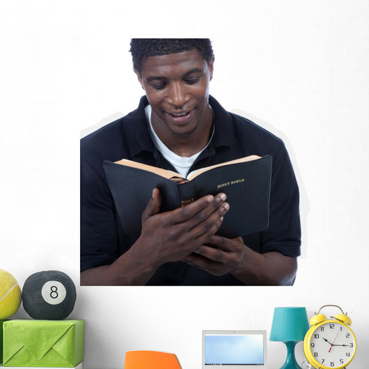 Young Black Man Reading