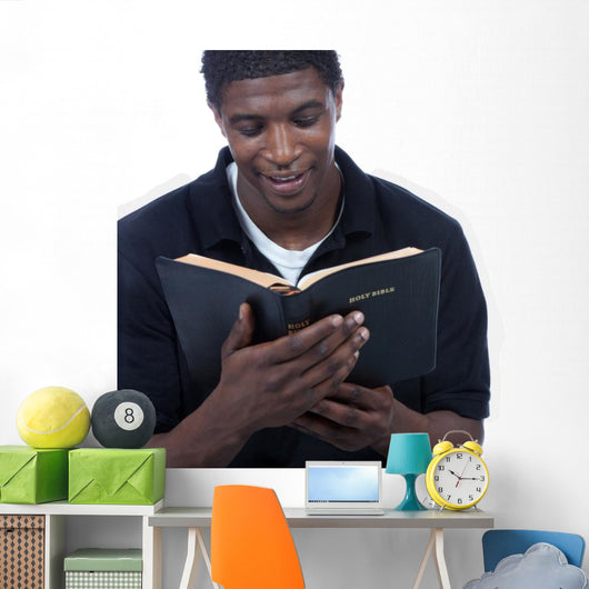 Young Black Man Reading